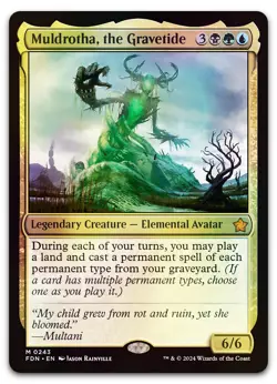 Muldrotha, the Gravetide #243 (Foil) (NM) Foundations FDN Magic MTG - Image 1