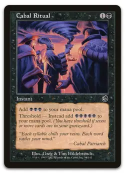 Cabal Ritual #51 (LP) Torment TOR Magic MTG - Image 1