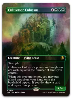 Cultivator Colossus (Borderless) #317 (Foil) NM Innistrad Remastered Magic MTG - Image 1