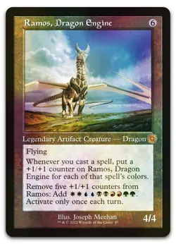Ramos, Dragon Engine #47 (Foil) (NM) Brothers' War BRR Magic MTG - Image 1