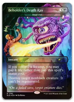 Beholder's Death Ray - Snuff Out (Rainbow Foil) #1792 NM Secret Lair Drop - Image 1