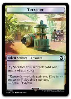 Treasure (0002) // Golem Double-Sided Token #2 // 13 (Foil) NM Jurassic World - Image 1