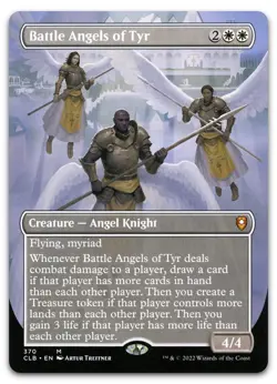 Battle Angels of Tyr (Borderless) #370 (NM) Baldur's Gate CLB Magic MTG - Image 1