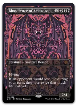 Bloodletter of Aclazotz (Borderless) #336 NM Lost Caverns of Ixalan Magic MTG - Image 1