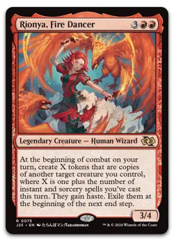 Rionya, Fire Dancer (Anime) #75 (NM) Foundations Jumpstart J25 Magic MTG - Image 1