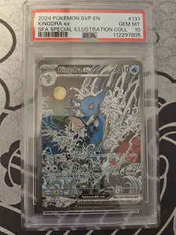 Sequential PSA 10 Kingdra EX #131 Greninja EX #132 Pokemon Shrouded Fable Promo - Image 3