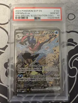 Sequential PSA 10 Kingdra EX #131 Greninja EX #132 Pokemon Shrouded Fable Promo - Image 5