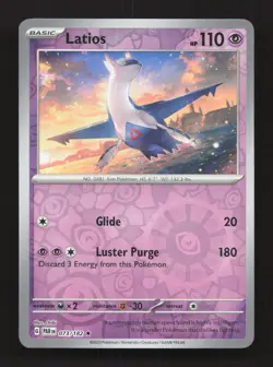Latios 073/182 Rare Paradox Rift Pokemon Reverse Holo Near Mint - Image 1