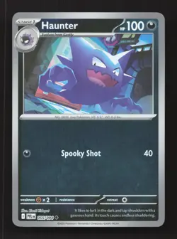 Haunter 055/094 Uncommon Phantasmal Flames Pokemon Reverse Holo Near Mint - Image 1