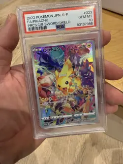 Pokemon japanese PIKACHU Sword Shield/ #323/ PSA10 - Image 1