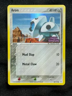 Pokemon TCG Aron EX Holon Phantoms 58/110 Reverse Holo Common - Image 1
