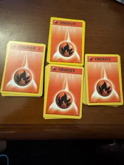 Pokemon TCG x5 Fire Energy Gym Heroes 128/132 Regular Unlimited Common - Image 3