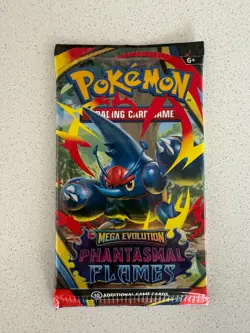 Pokemon TCG Phantasmal Flames Booster Pack Sealed Mega Evolution Authentic New - Image 3