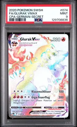 Pokemon | Weg des Champs | Glurak VMAX 074/073 Rainbow Rare PSA 9 MINT | DE - Image 1