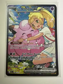 Lillie's Clefairy ex Special Illustration Rare Holo 280/217 Pokemon Card - Image 1