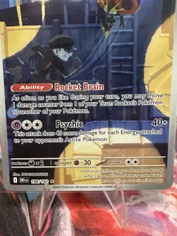 Team Rocket’s Orbeetle 198/182 Illustration Rare SV10 Destined Rivals NM Pokemon - Image 3
