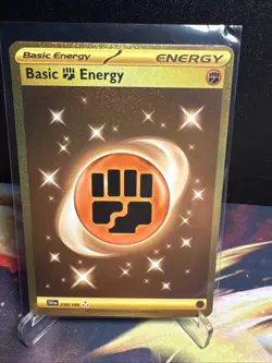 Pokemon TCG Basic Fighting Energy Scarlet & Violet - Base Set 258/198 Holo Hyper - Image 1