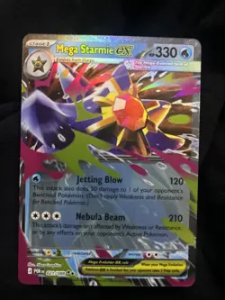 Mega Starmie ex 102/088 Pokemon TCG Perfect Order Ultra Rare - NM - Image 1