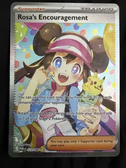 Rosa’s Encouragement 123/088 Special Illustration Rare Pokemon TCG Perfect Order - Image 1