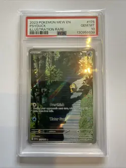 Pokemon TCG: Psyduck 175/165 Illustration Rare - 151 - PSA 10 - Image 1