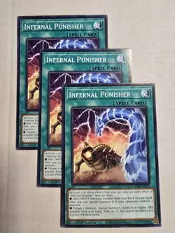 3x Infernal Punisher 1st Edition Common DOOD-EN069 Yu-Gi-Oh! - Image 1