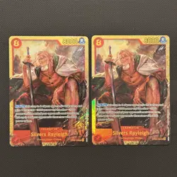 2 x ONE PIECE SILVERS RAYLEIGH OP08-118 SECRET RARE ENG PREMIUM BOOSTER 2 PRB02 - Image 1