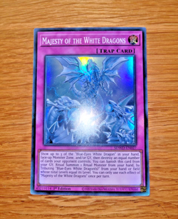 Yugioh Majesty of the White Dragons SDWD-EN027 Super Rare English 1st Edition - Image 1