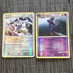 Pokemon Mawile 56/90 Reverse Holo Mismagius 19/90 Reverse Holo Lot 2 Cards - Image 1