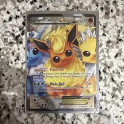 Flareon EX Full Art Ultra Rare Holo Pokemon Card RC28-32 170 HP Generations - Image 1