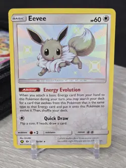 Pokemon Card TCG Eevee SV41/SV94 Hidden Fates 2019 Shiny Vault Holo Rare NM - Image 5
