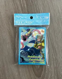 Pokemon Center Japan Canari Mega Eelektross Blue Card Sleeves 64 Count | New - Image 1