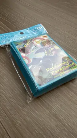 Pokemon Center Japan Canari Mega Eelektross Blue Card Sleeves 64 Count | New - Image 4