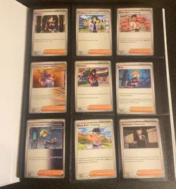 Pokemon Trainer Binder Full 396 Cards In Black Bolt Binder - Image 2