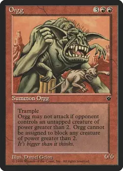 2x Orgg Fallen Empires LP MTG - Image 1