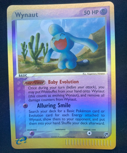 Pokemon TCG Wynaut Uncommon Reverse Holo 54/100 EX Sandstorm (NM) - Image 1