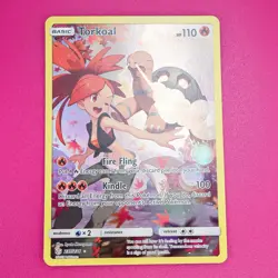 Torkoal Secret 237/236 SM Cosmic Eclipse Pokemon Holo Illustration Rare NM - Image 1