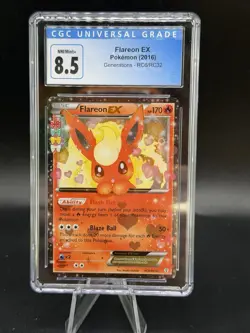 Pokemon TCG Generations - Flareon EX RC6/RC32 Graded CGC 8.5 - Image 1