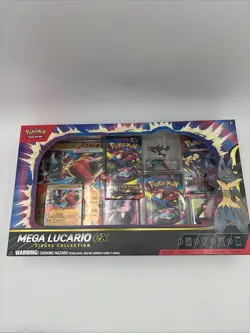 Pokemon TCG Mega Lucario ex Premium Figure Collection Box Factory Sealed - Image 1