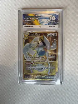 Pokemon Card Lugia VSTAR 211/195 Silver Tempest Graded Ace 10 Gold Secret Rare - Image 1