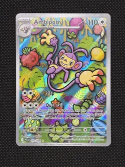 Pokemon TCG AMBIPOM 107/094 ME02: Phantasmal Flames Illustration Rare - Image 1