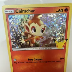 Chimchar 12/25 Promo Holo McDonald's 25th Anniversary Promos Pokemon - Image 4
