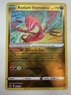Holo Radiant Eternatus 105/159 Radiant Rare Crown Zenith Pokemon TCG NM - Image 1