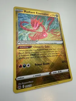 Holo Radiant Eternatus 105/159 Radiant Rare Crown Zenith Pokemon TCG NM - Image 2