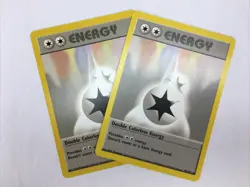 2 x 1999 Pokemon Base Set Double Colorless Energy 96/102 Uncommon - Image 1