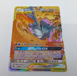 Pokemon TCG 2019 Sun & Moon Hidden Fates Moltres Zapdos Articuno GX 44/68 - Image 1