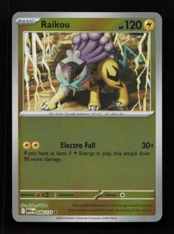 Raikou 048/132 Rare Mega Evolution Pokemon Reverse Holo Near Mint - Image 1