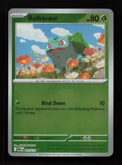 Bulbasaur 001/132 Common Mega Evolution Pokemon Reverse Holo Near Mint - Image 1