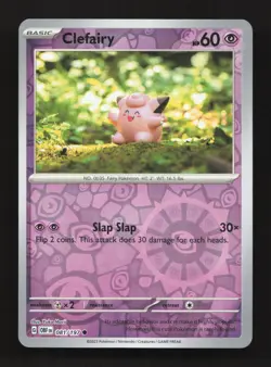 Clefairy 081/197 Common Obsidian Flames Pokemon Reverse Holo Near Mint - Image 1