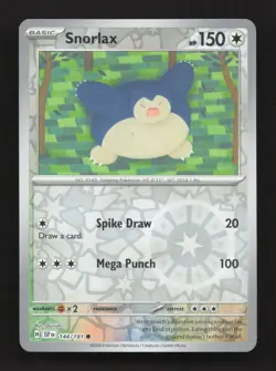 Snorlax 144/191 Common Surging Sparks Pokemon Reverse Holo Near Mint - Image 1