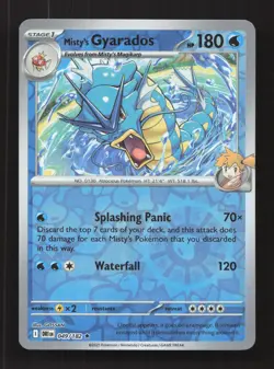 Misty's Gyarados 049/182 Rare Destined Rivals Pokemon Reverse Holo Near Mint - Image 1